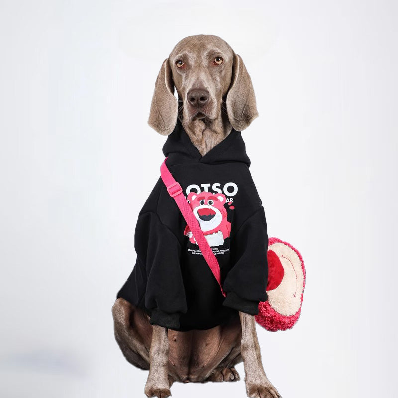 Berry Bear Dogs Sweatshirt Pets Sweatshirt Dog Sweatshirt Dog Sweatshirt All Covered Cloth Dimond Shaped Furry Dog Clothes Dog Jacket Fashion Dog Cloth Fashion Pets Cloth