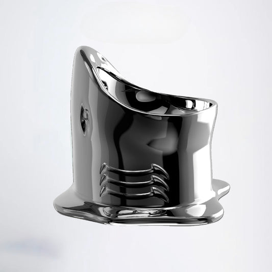 Shark design, safe and durable shark bowl, let your beloved pet swim to your heart's content, ensure healthy eating, and let happy growth without boundaries