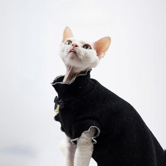 Cats Clothes Pets Cloth Pet Cloth Cat Clothes Cats Jacket Choker Sweater  For Cats Original Designer Styled Clothing