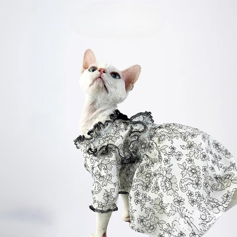 Cat Clothes Pet Cloth Cat Dress Pet Cloth Collar Sweater Cat Original designer style clothing