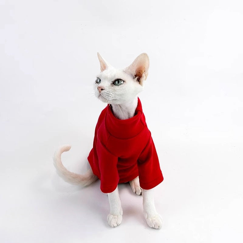 Cats Clothes Pets Cloth Pet Cloth Dog Clothes Choker Sweater Red Knitwear For Cats Original Designer Styled Clothing