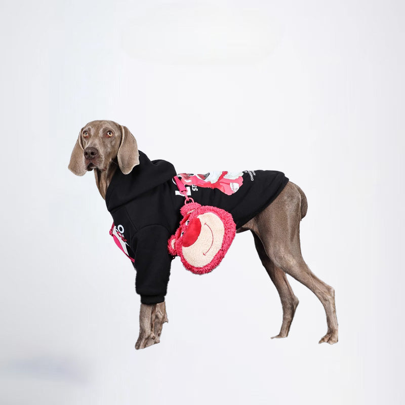 Berry Bear Dogs Sweatshirt Pets Sweatshirt Dog Sweatshirt Dog Sweatshirt All Covered Cloth Dimond Shaped Furry Dog Clothes Dog Jacket Fashion Dog Cloth Fashion Pets Cloth