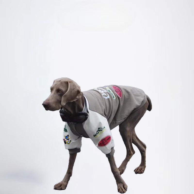 Winter Dogs Grey White Clothes Pets Clothes Dog Cloth Dog Jacket Dog Jacket Fashion Dog Cloth Fashion Pets Cloth