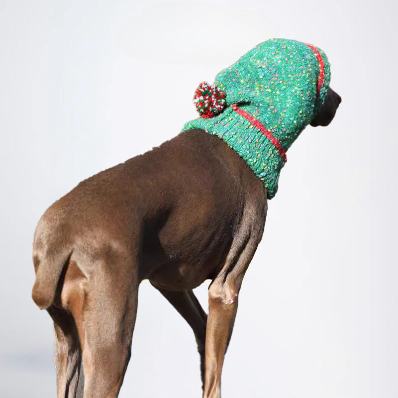 Dogs Hat Pets Hats Christmas Styled Christmas Designed Pets Hats Dogs Hats Green And Red Color