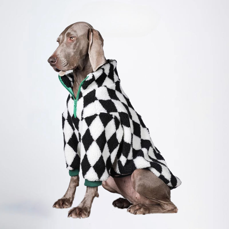Pets Clothes Dog Cloth Dog Jacket All Covered Cloth Dimond Shaped Furry Dog Clothes Dog Jacket Fashion Dog Cloth Fashion Pets Cloth