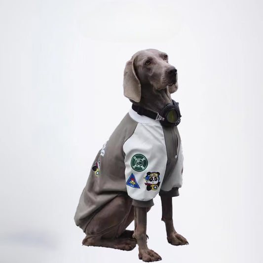 Winter Dogs Grey White Clothes  Pets Clothes Dog Cloth Dog Jacket Dog Jacket Fashion Dog Cloth Fashion Pets Cloth