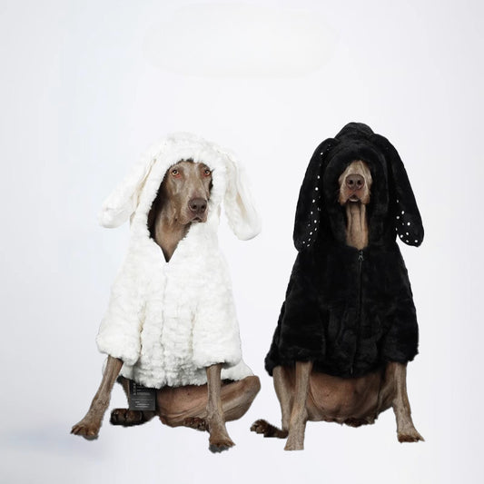 Dogs Cloth Fashion Styled Dogs Winter Clothing Bunny Rabbit Ear Styled Soft Nap Texture Winter Pets Clothes For Your Dog