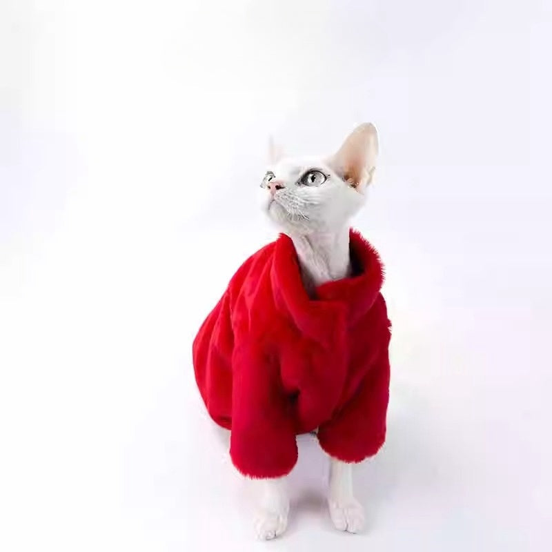 Cats Clothes Pets Cloth Pet Cloth Dog Clothes Cats Jacket Choker Sweater Red Knitwear For Cats Original Designer Styled Clothing