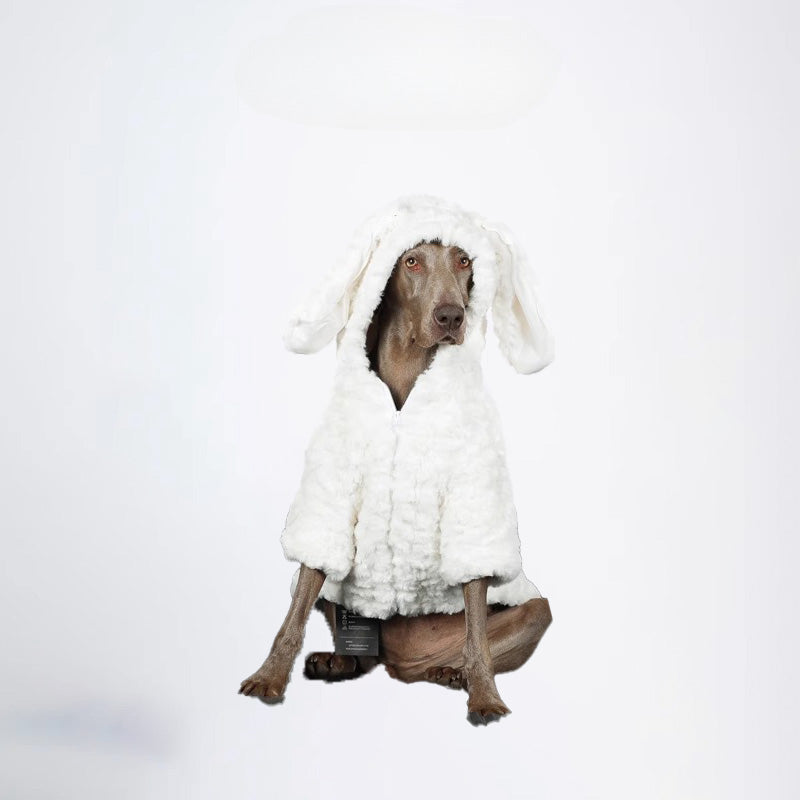 Dogs Cloth Fashion Styled Dogs Winter Clothing Bunny Rabbit Ear Styled Soft Nap Texture Winter Pets Clothes For Your Dog