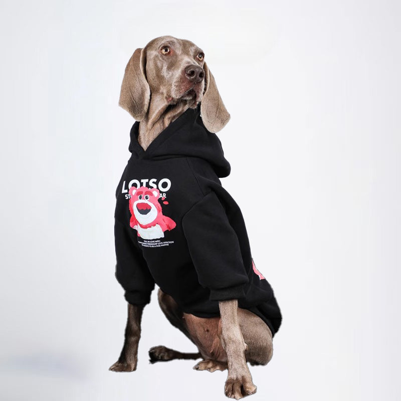 Berry Bear Dogs Sweatshirt Pets Sweatshirt  Dog Sweatshirt Dog Sweatshirt  All Covered Cloth Dimond Shaped Furry Dog Clothes Dog Jacket Fashion Dog Cloth Fashion Pets Cloth