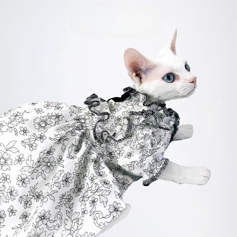 Cat Clothes Pet Cloth Cat Dress Pet Cloth Collar Sweater Cat Original designer style clothing