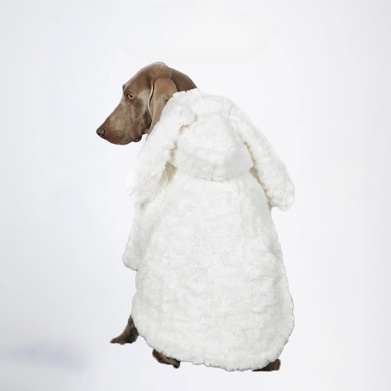 Dogs Cloth Fashion Styled Dogs Winter Clothing Bunny Rabbit Ear Styled Soft Nap Texture Winter Pets Clothes For Your Dog