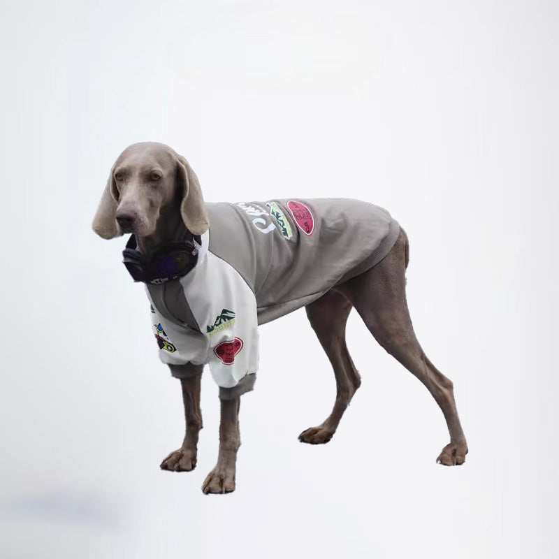 Winter Dogs Grey White Clothes  Pets Clothes Dog Cloth Dog Jacket Dog Jacket Fashion Dog Cloth Fashion Pets Cloth