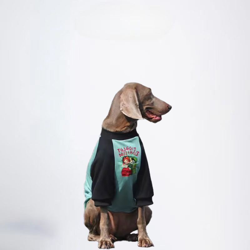 Dogs Blue Black Clothes Pets Blue Black Clothes Glossy Styled For Winter Allcovered Styled Sweater Styled Deisign Fashion Designer Dogs Clothes