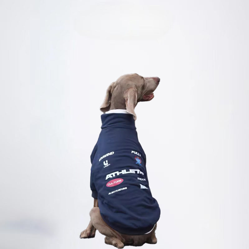 Dogs Blue Clothes Pets  Blue Clothes Glossy Styled For Winter Allcovered Styled Sweater Styled Deisign Fashion Designer Dogs Clothes