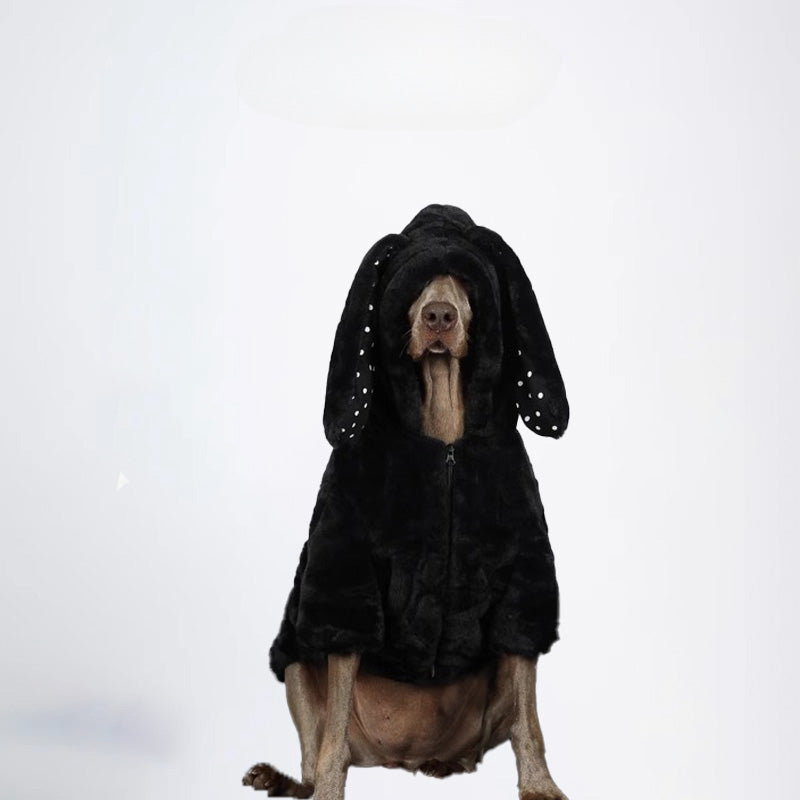 Dogs Cloth Fashion Styled Dogs Winter Clothing Bunny Rabbit Ear Styled Soft Nap Texture Winter Pets Clothes For Your Dog