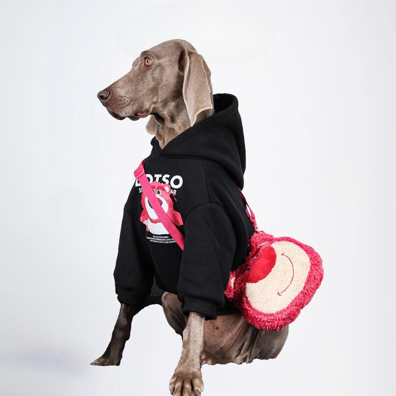 Berry Bear Dogs Sweatshirt Pets Sweatshirt  Dog Sweatshirt Dog Sweatshirt  All Covered Cloth Dimond Shaped Furry Dog Clothes Dog Jacket Fashion Dog Cloth Fashion Pets Cloth