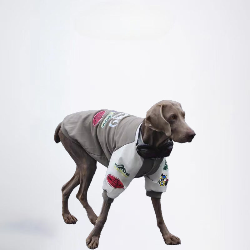 Winter Dogs Grey White Clothes  Pets Clothes Dog Cloth Dog Jacket Dog Jacket Fashion Dog Cloth Fashion Pets Cloth