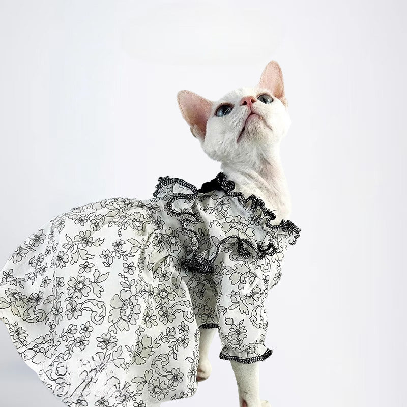 Cat Clothes Pet Cloth Cat Dress Pet Cloth Collar Sweater Cat Original designer style clothing