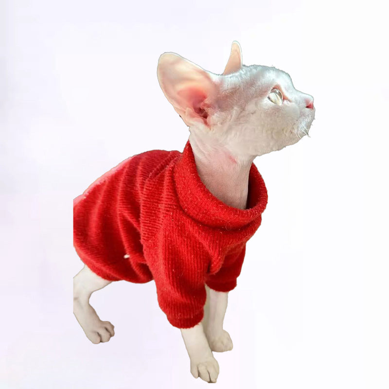 Cats Clothes Pets Cloth Pet Cloth Dog Clothes Cats Jacket Choker Sweater Red Knitwear For Cats Original Designer Styled Clothing