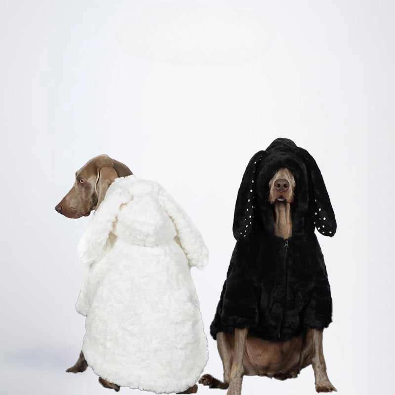 Dogs Cloth Fashion Styled Dogs Winter Clothing Bunny Rabbit Ear Styled Soft Nap Texture Winter Pets Clothes For Your Dog